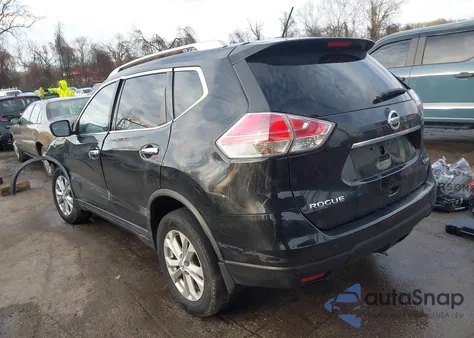 2016 Nissan Rogue Sv из США, поврежденный, VIN KNMAT2MV8GP638933